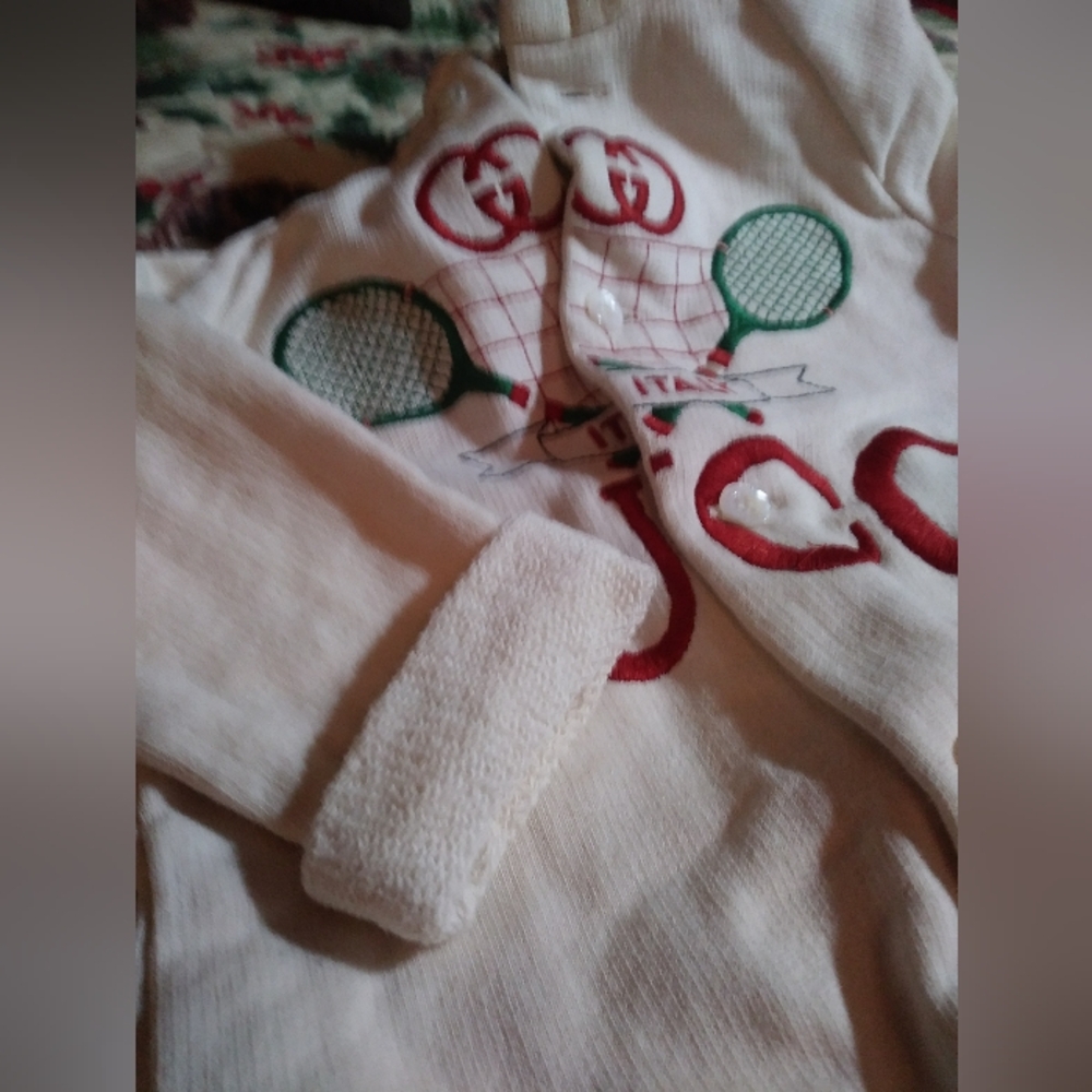 Gucci Baby Hooded Romper - Picture 9 of 11
